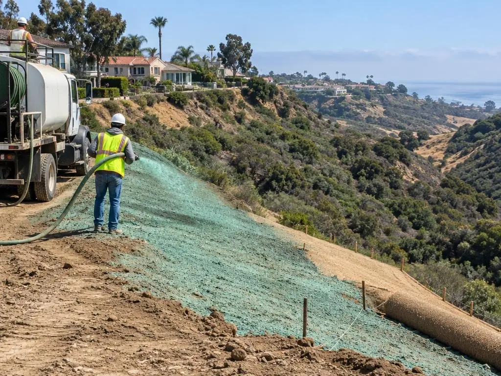 Canyon Slope Erosion Control in San Diego, CA