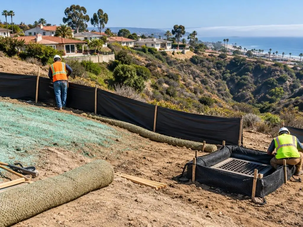 Silt Fence & Storm Drain Protection in San Diego, CA